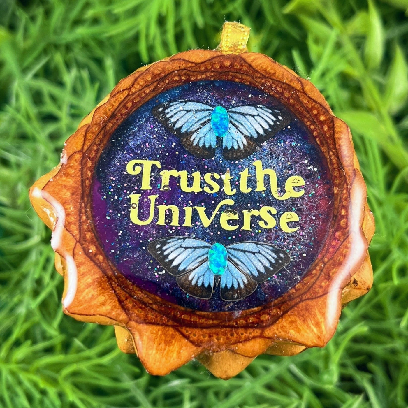 Galaxy with Opal & Butterfly with Trust the Universe