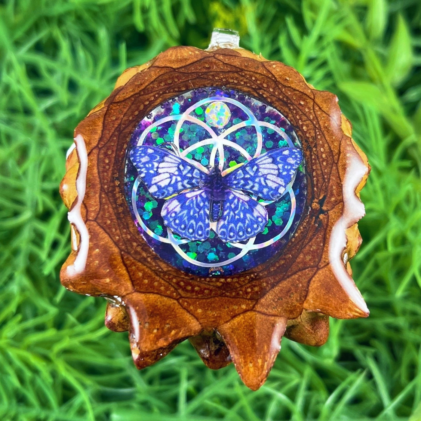 Supernova & Opal with Butterfly & Seed of Life