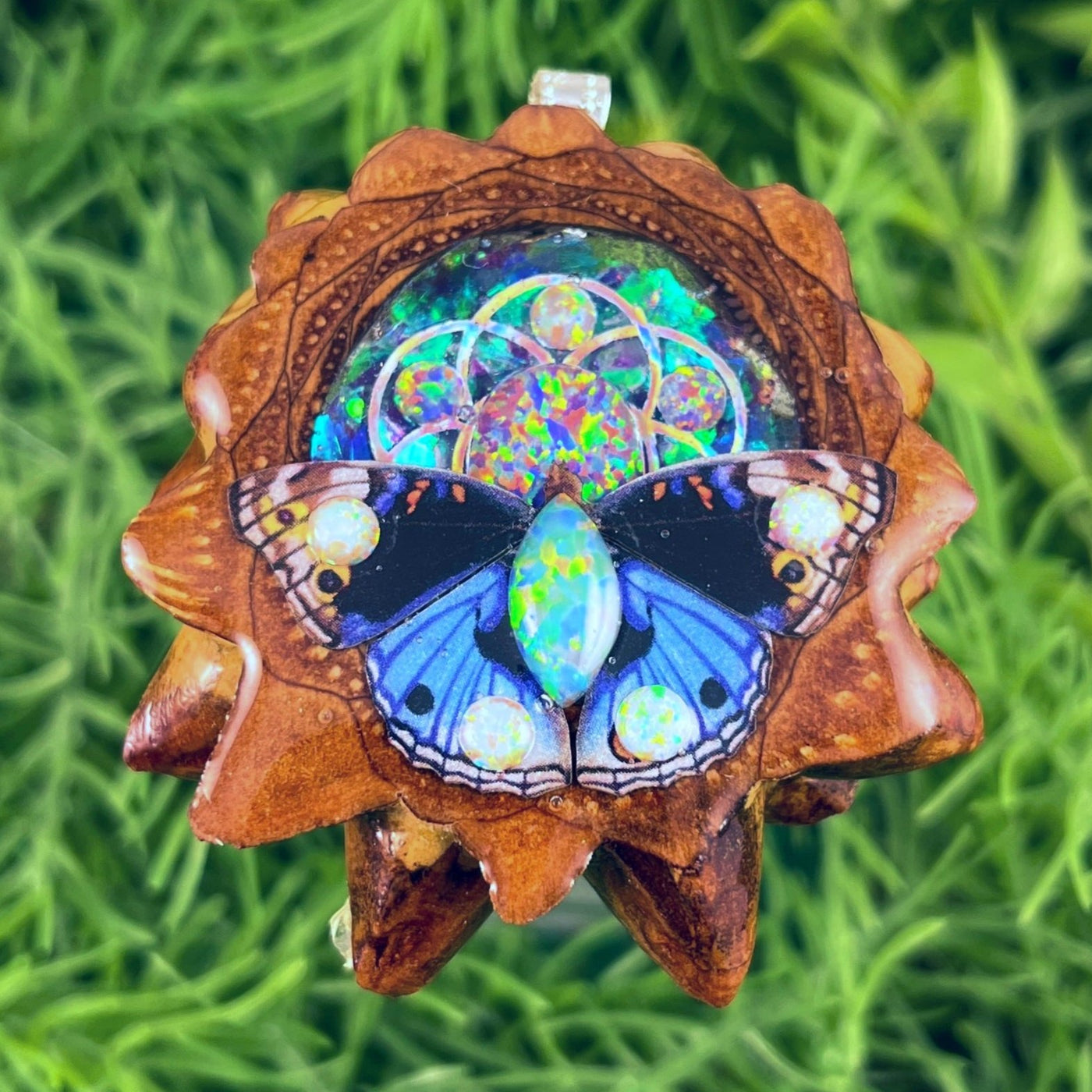 Supernova & Opal with Butterfly & Seed of Life