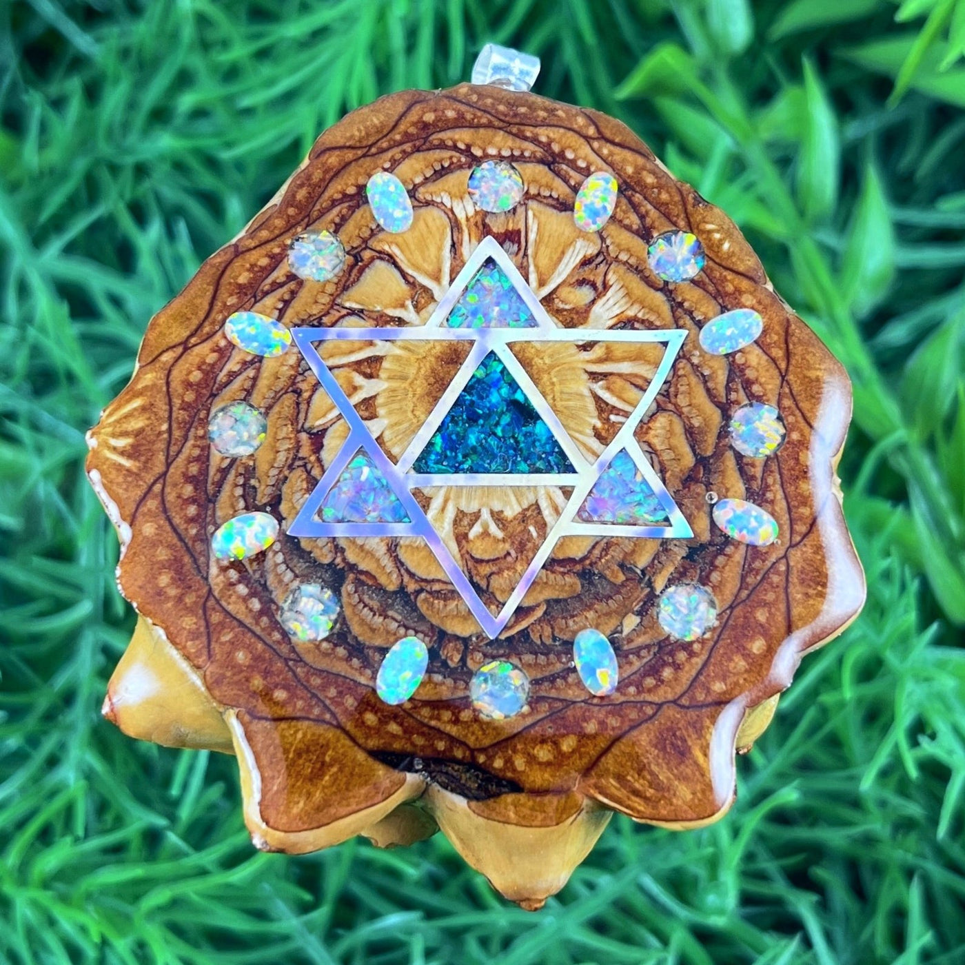 Opal & Crushed Opal with Merkaba