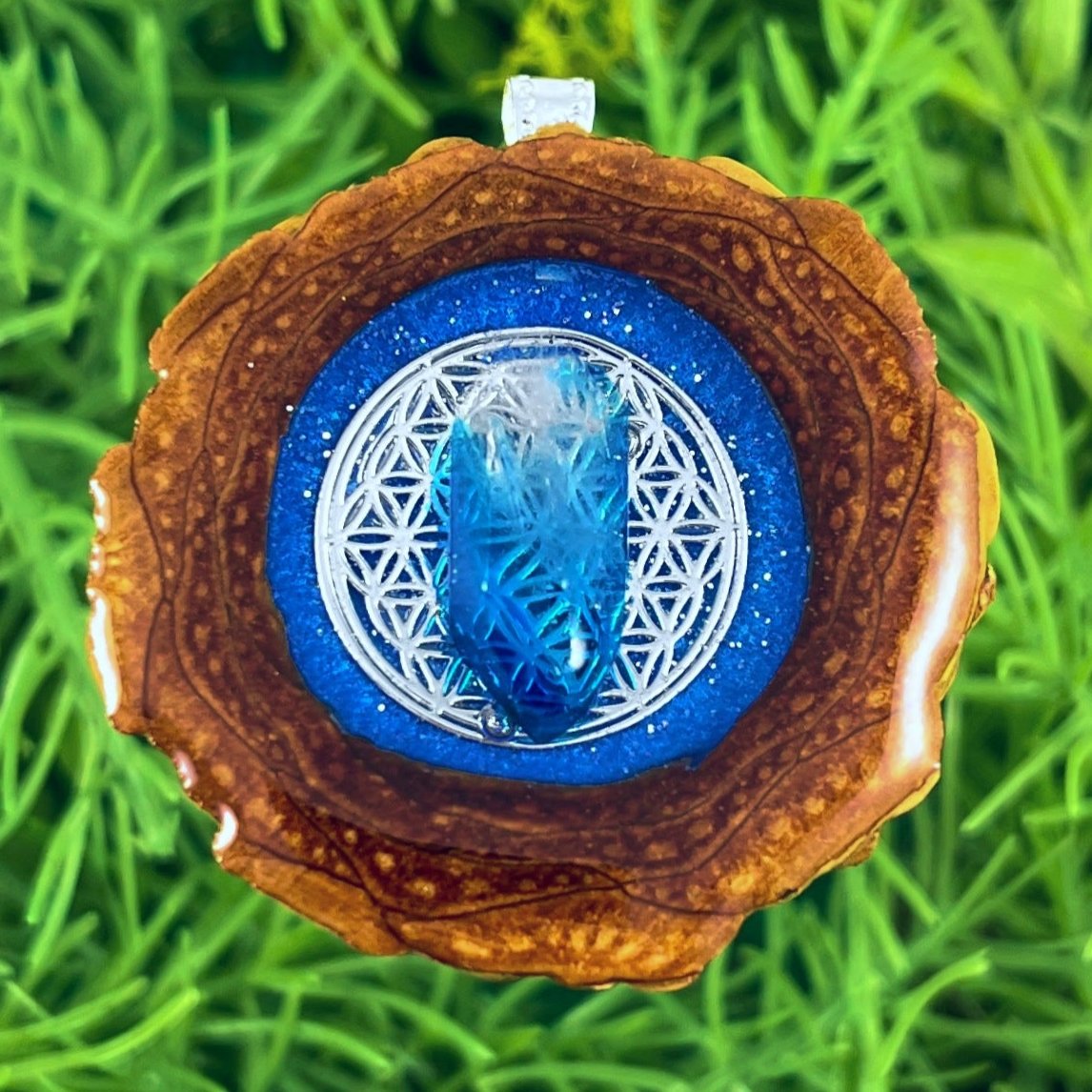 Galaxy with Quartz and Mandala