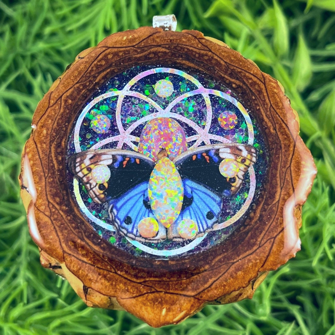 Supernova & Opal with Butterfly & Seed of Life