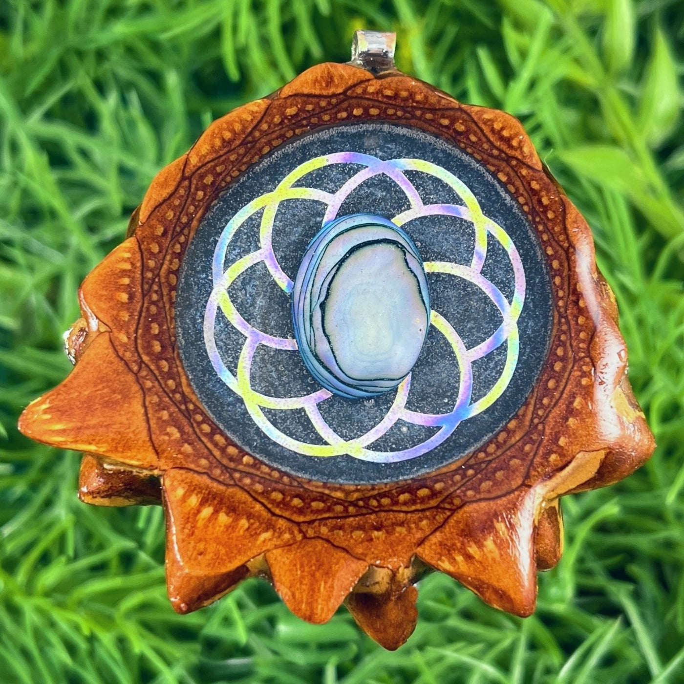 Galaxy with Abalone & Mandala