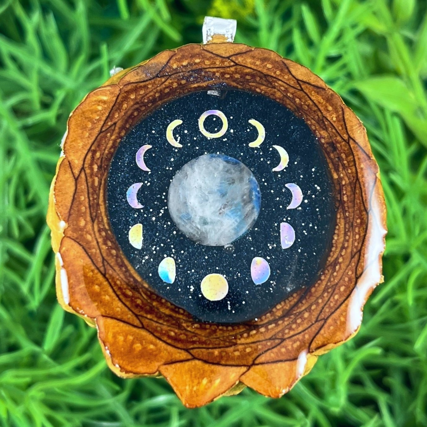 Night Sky with Moonstone & Moon Phase