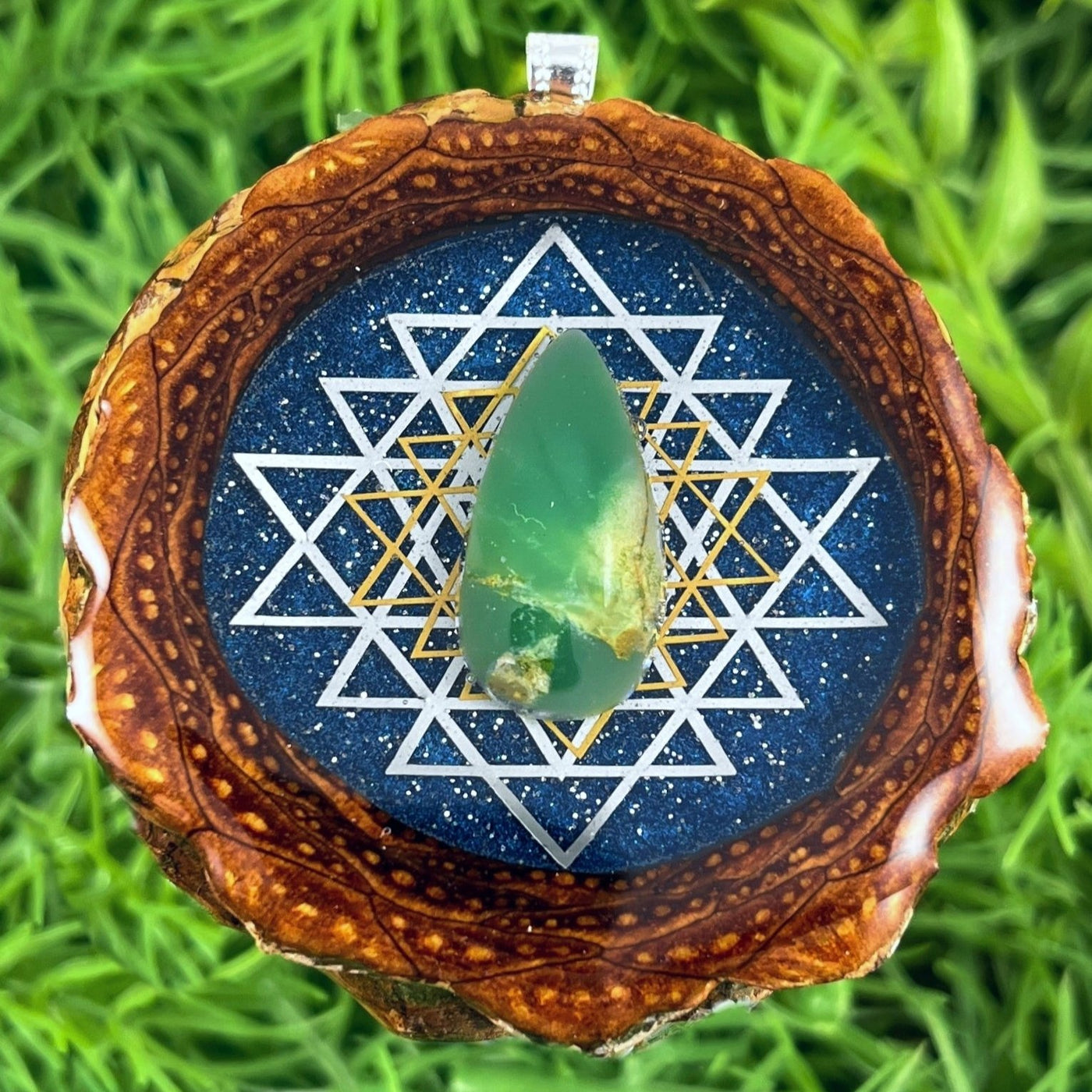 Galaxy with Jade & Opal with Sri Yantra