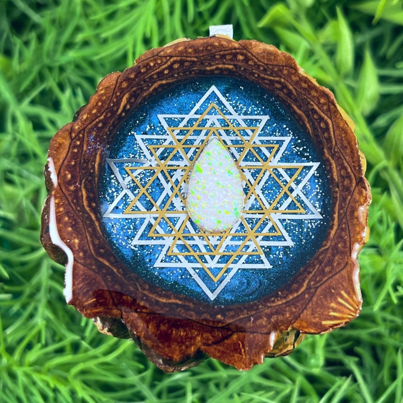 Galaxy with Opal & Sri Yantra