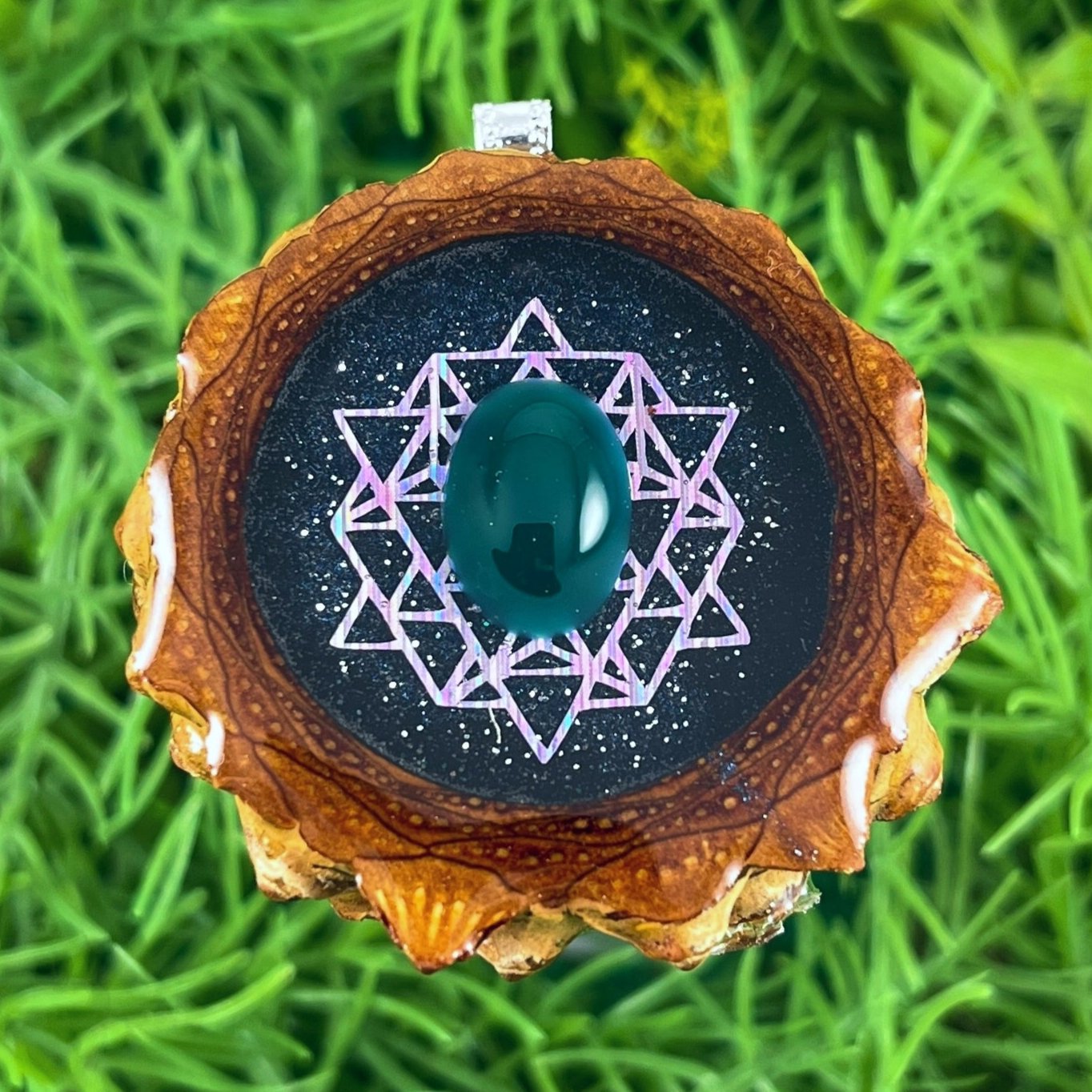 Night Sky with Jade & 64 Star Tetrahedron