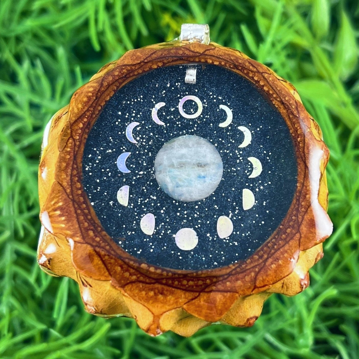 Night Sky with Moonstone & Moon Phase