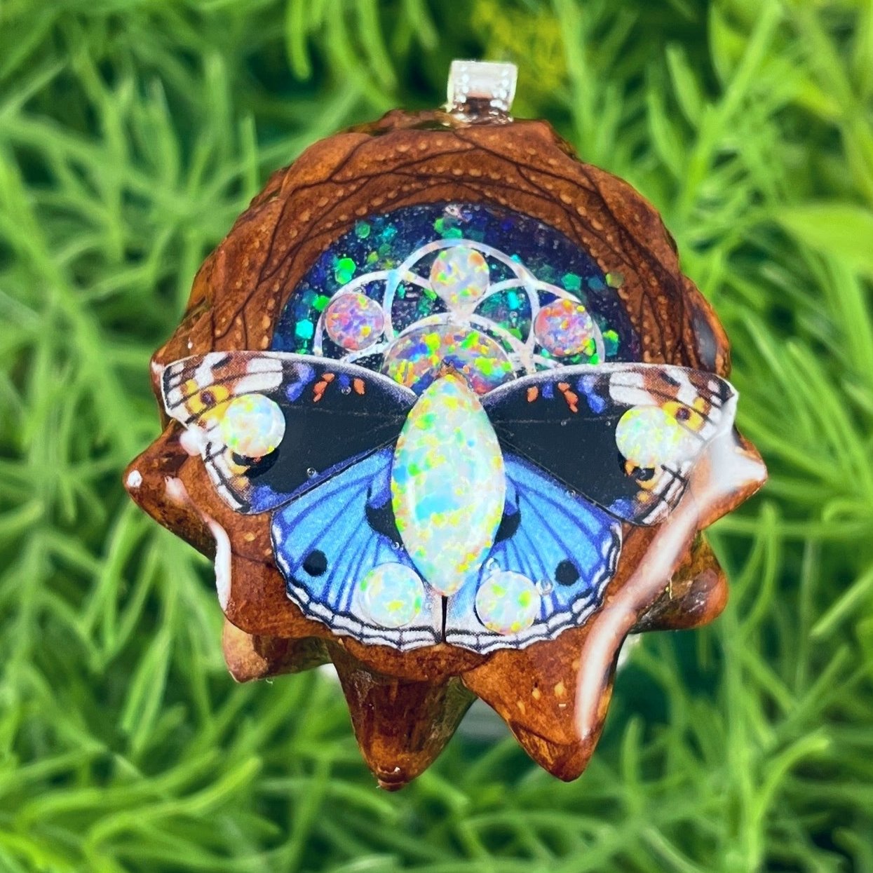 Supernova & Opal with Butterfly & Seed of Life