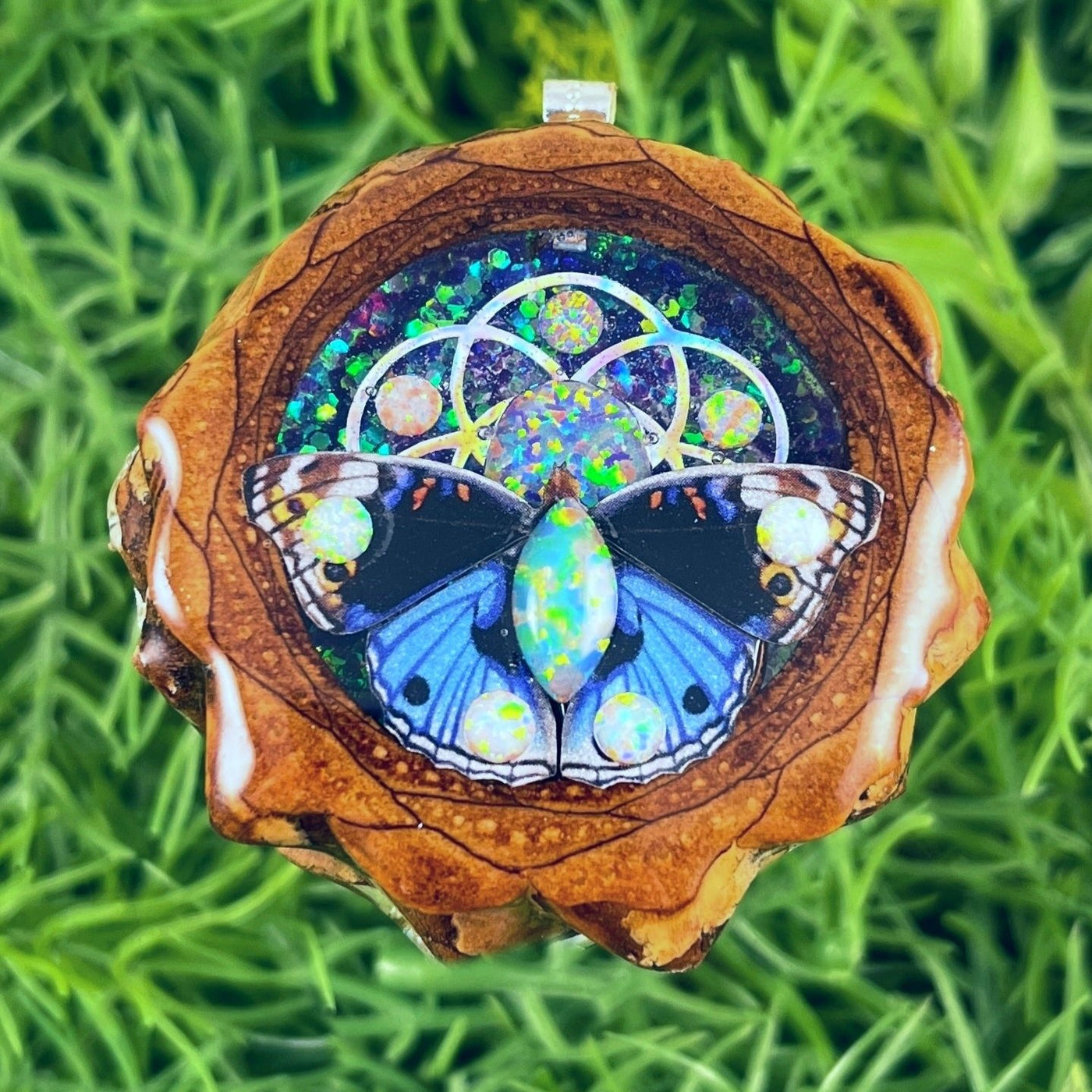 Supernova & Opal with Butterfly & Seed of Life