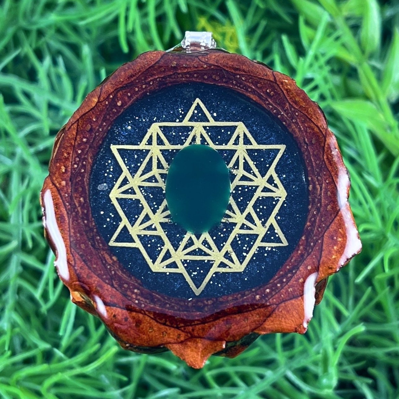 Night Sky with Jade & 64 Star Tetrahedron