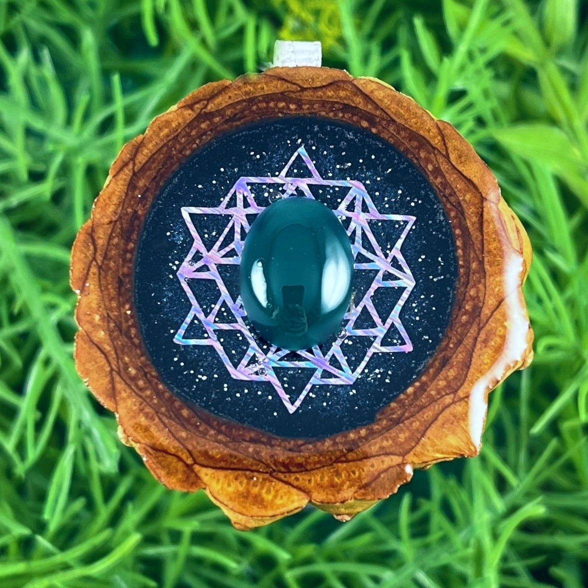 Night Sky with Jade & 64 Star Tetrahedron