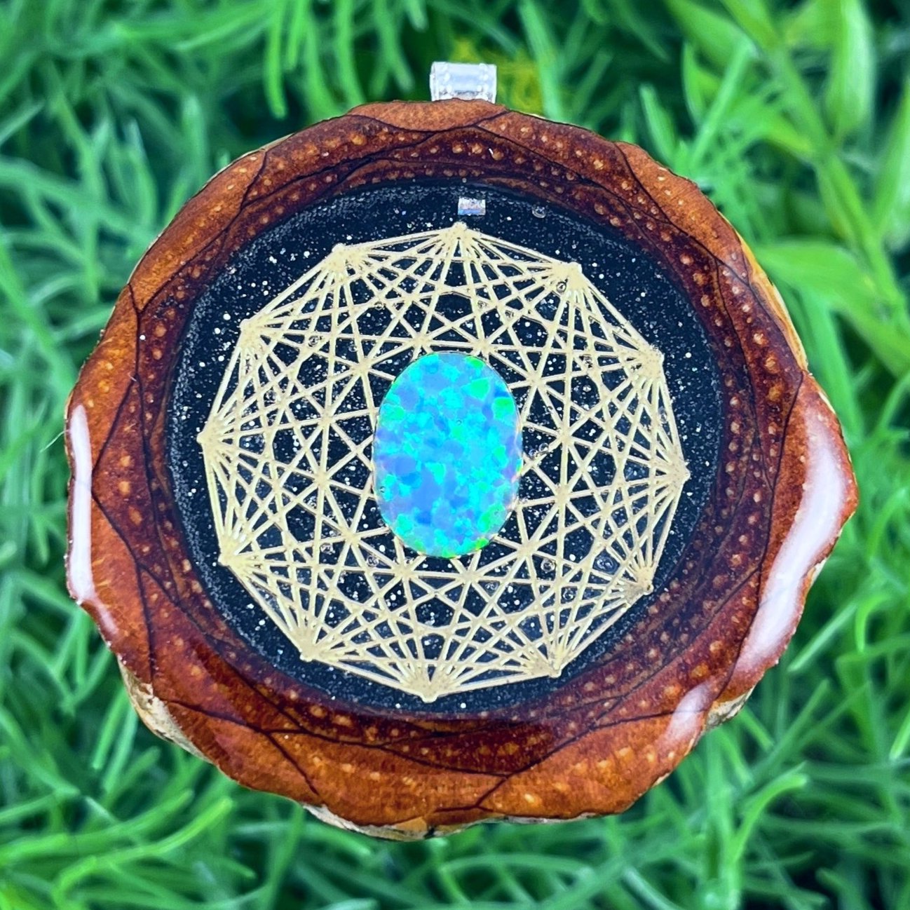 Night Sky with Opal & Mandala