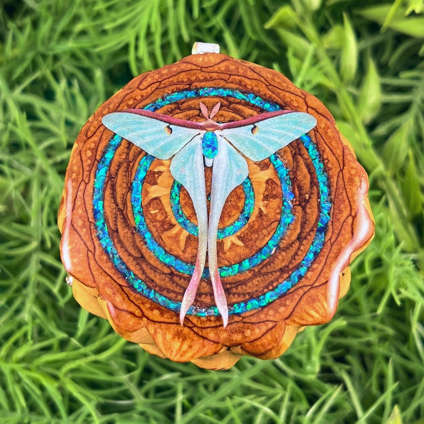 Opal with Crushed Opal & Butterfly