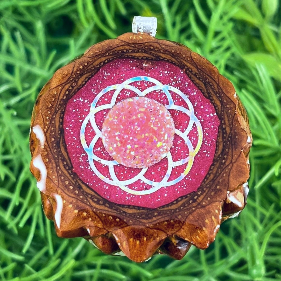 Supernova with Dichroic Glass & Seed of Life