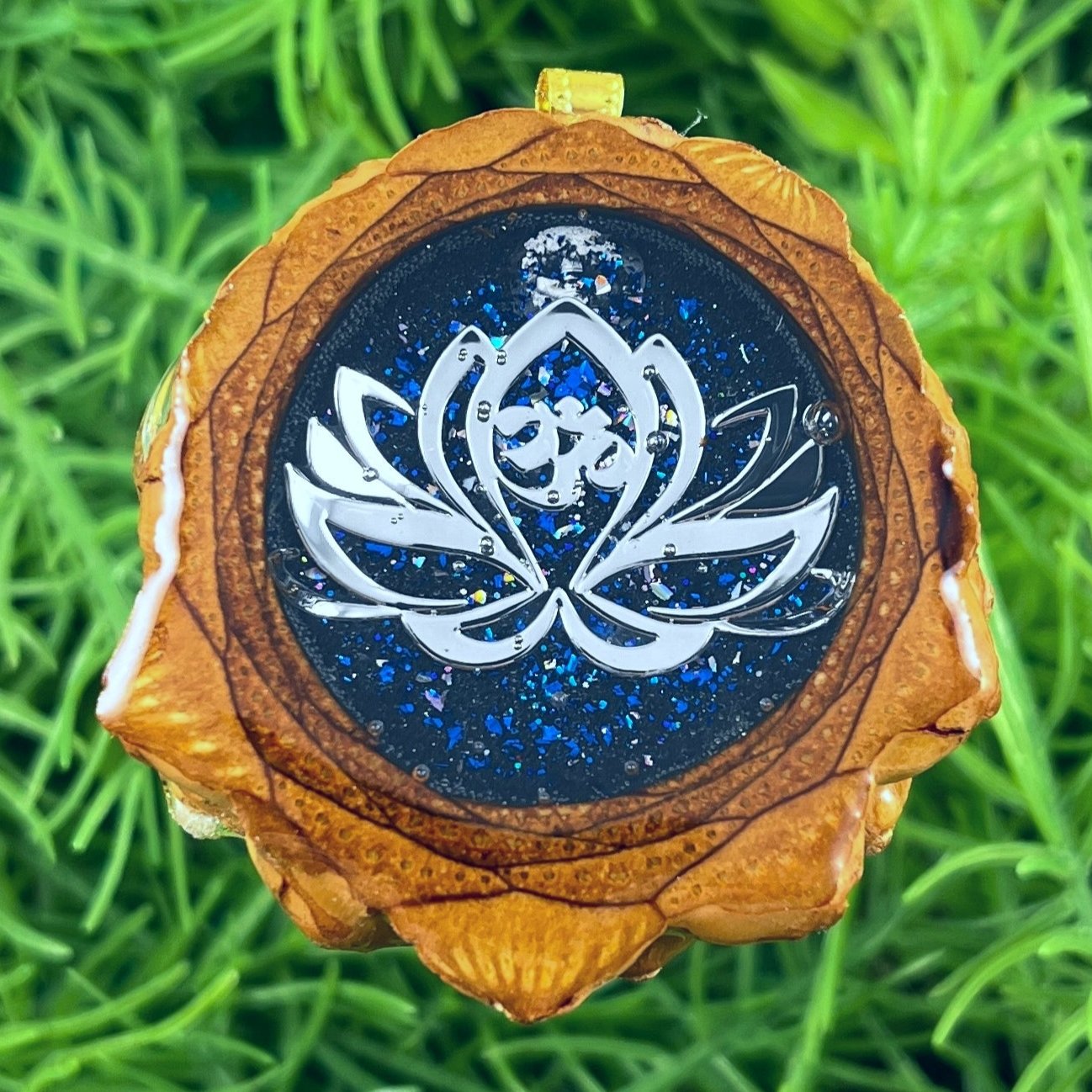 Galaxy with Lotus Flower