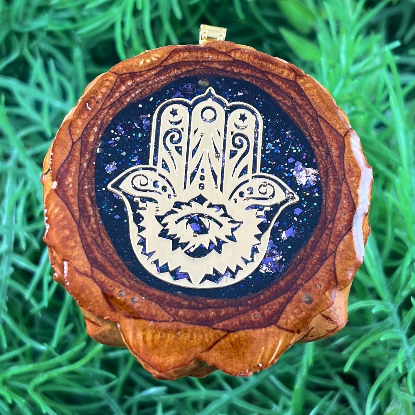 Galaxy with Hamsa