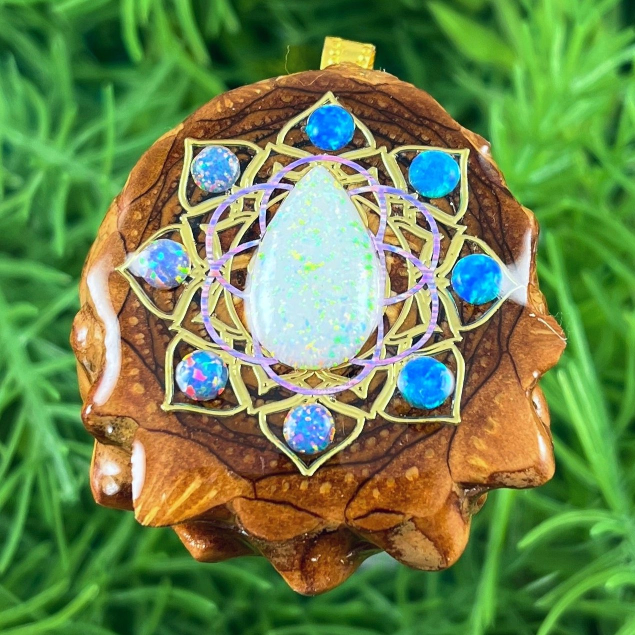 Opal with Mandala