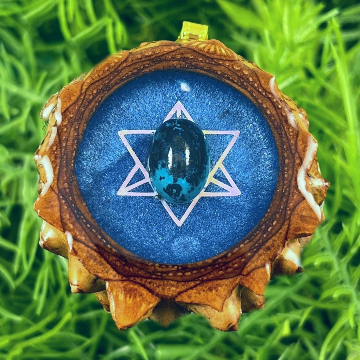 Galaxy with Chrysocolla & Merkaba