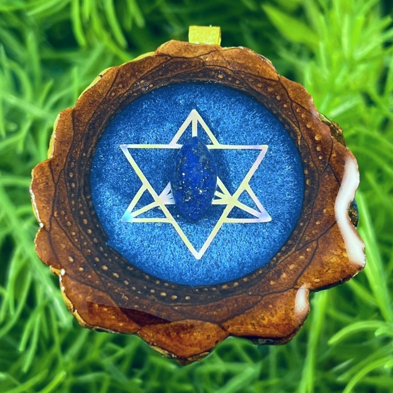 Galaxy with Lapis Lazuli & Merkaba