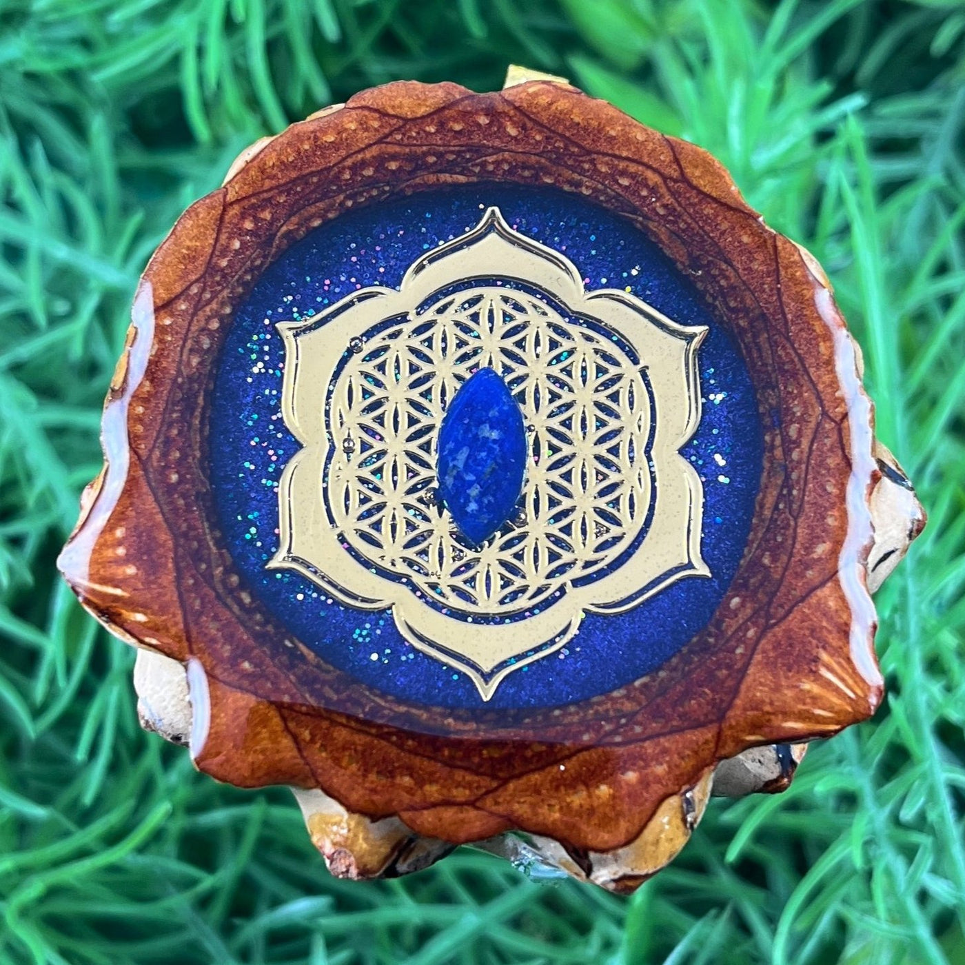 Supernova with Lapis Lazuli & Mandala