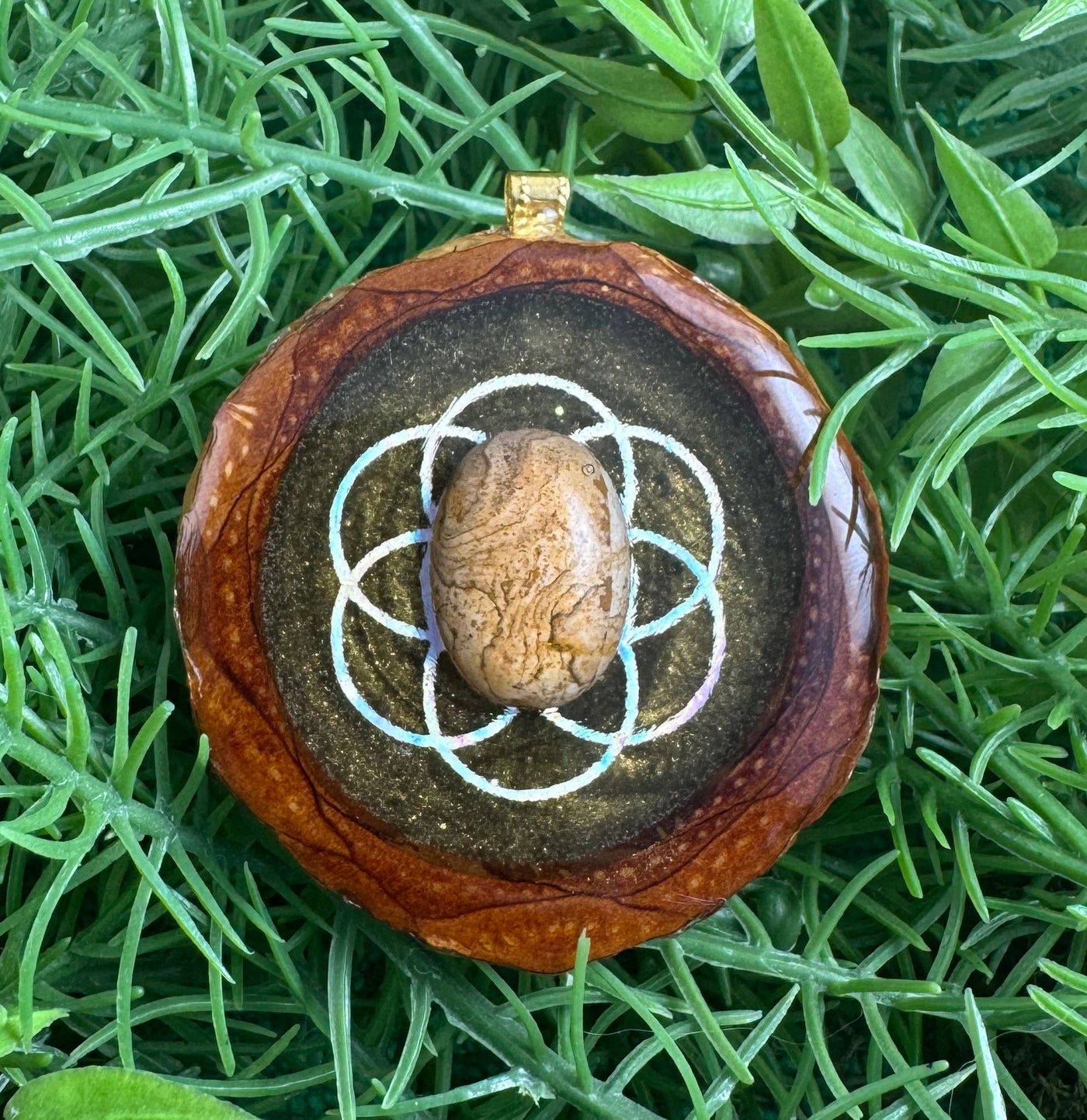 Stardust with Agate & Seed of Life