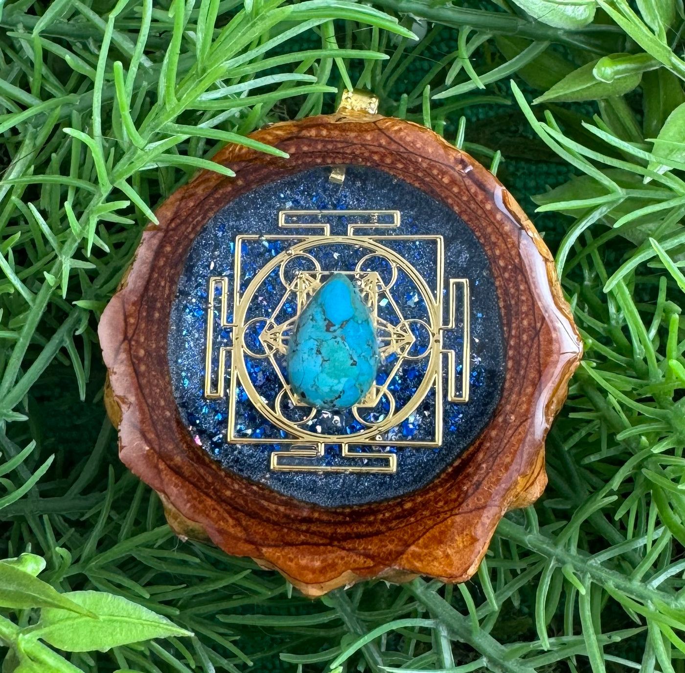 Blue Crush with Turquiose & Metatron's Cube