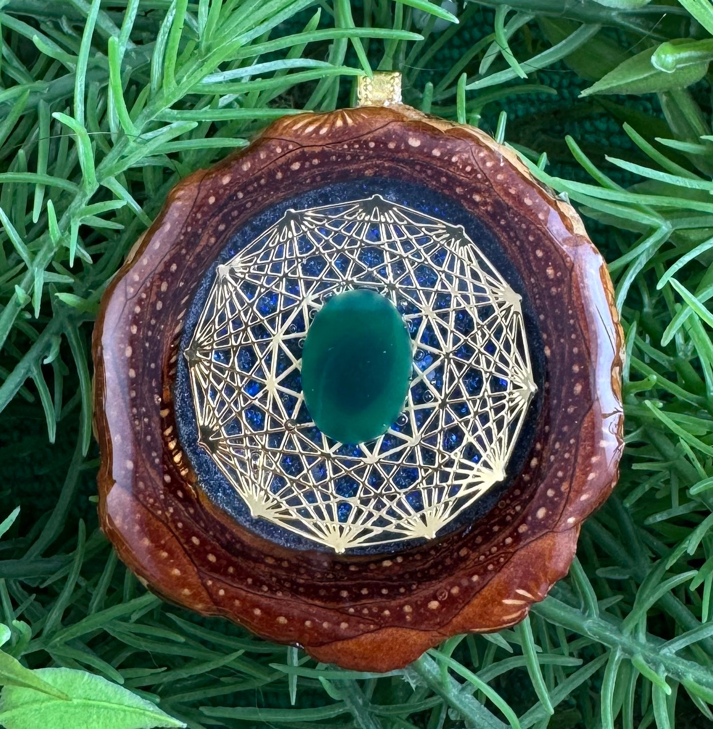 Blue Crush with Jade & Dodecahedron