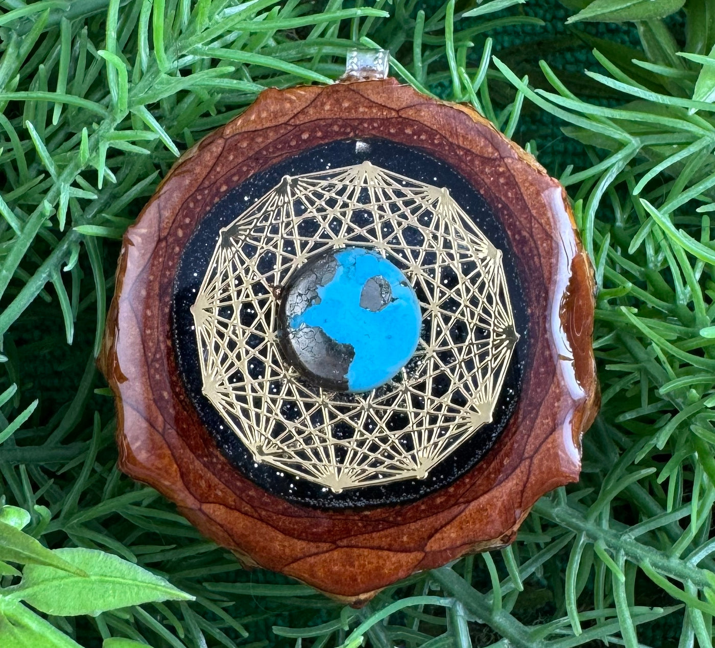 Night Sky with Turquiose & Dodecahedron