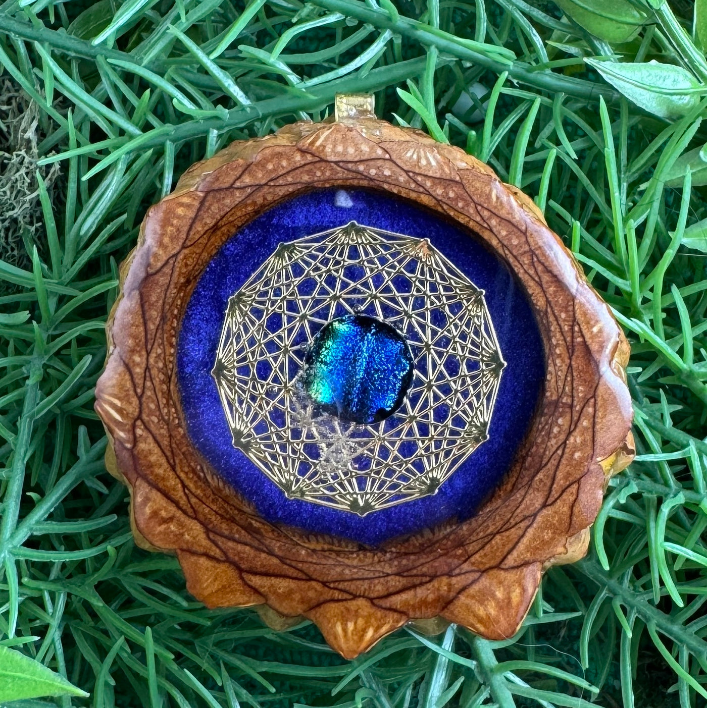 Supernova with Dichroic Glass & Dodecahedron