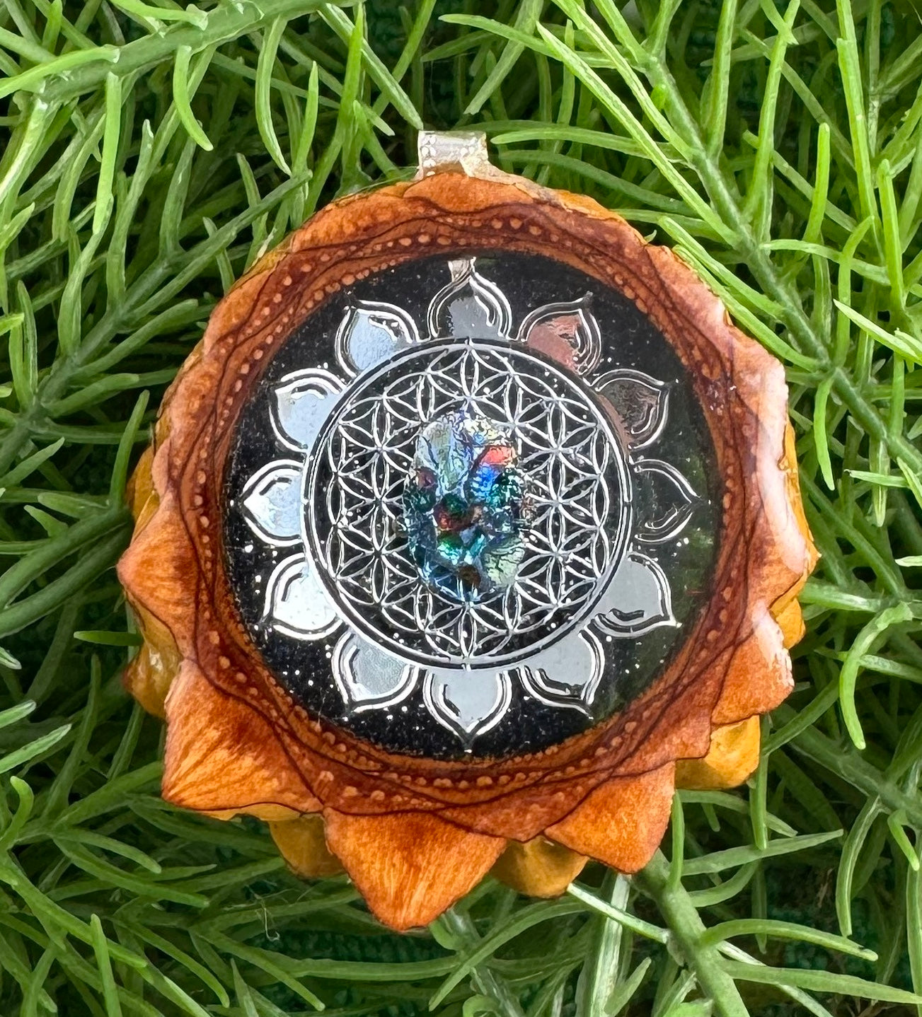 Night Sky with Flower of Life