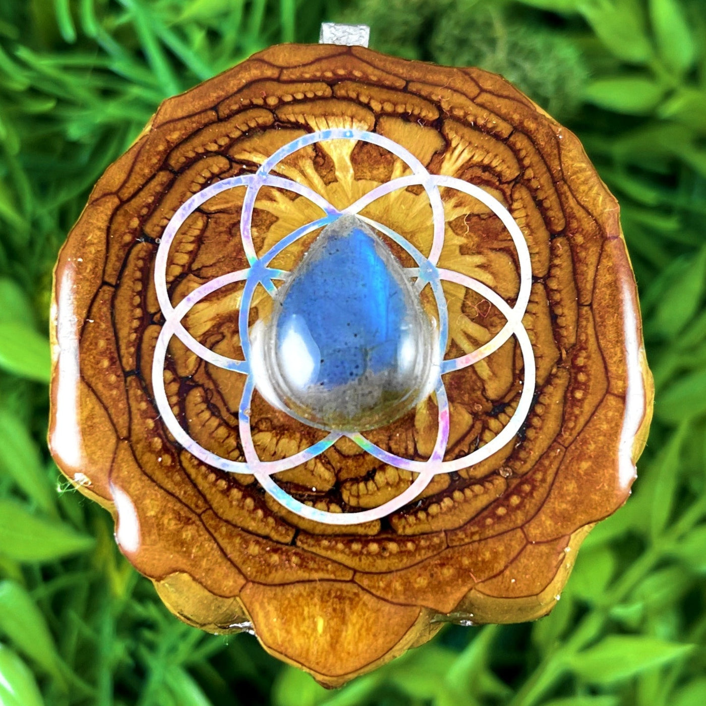 Labradorite with Seed of Life