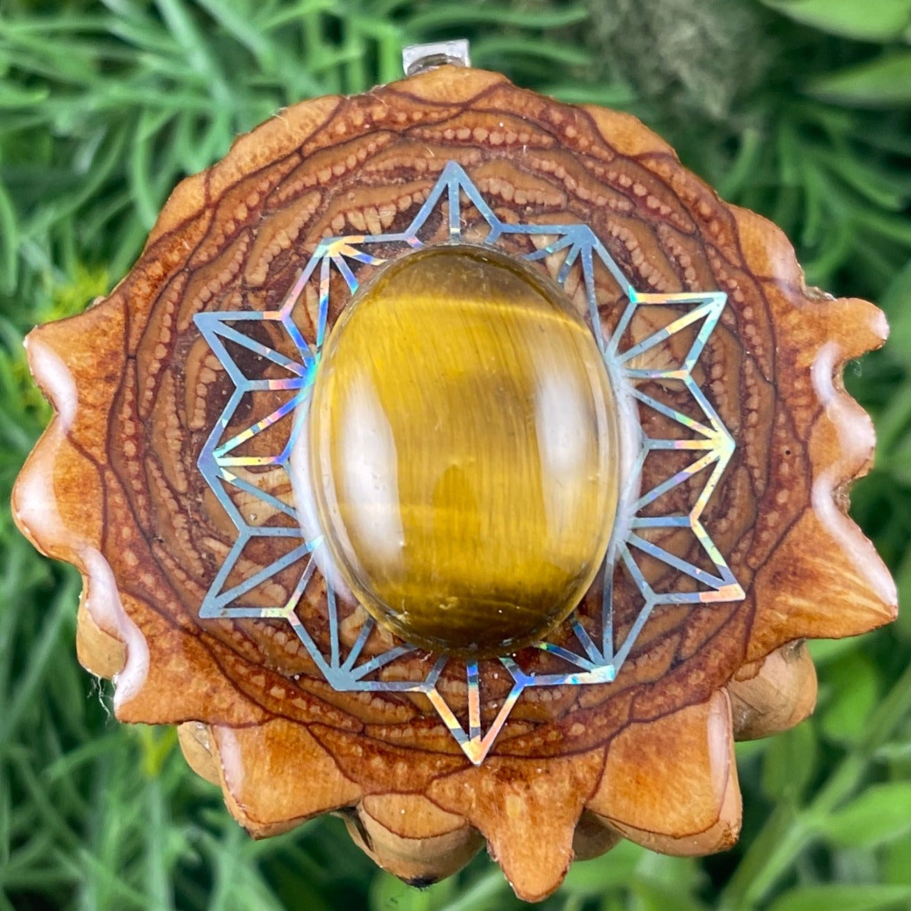 Tiger's Eye with Asanoha