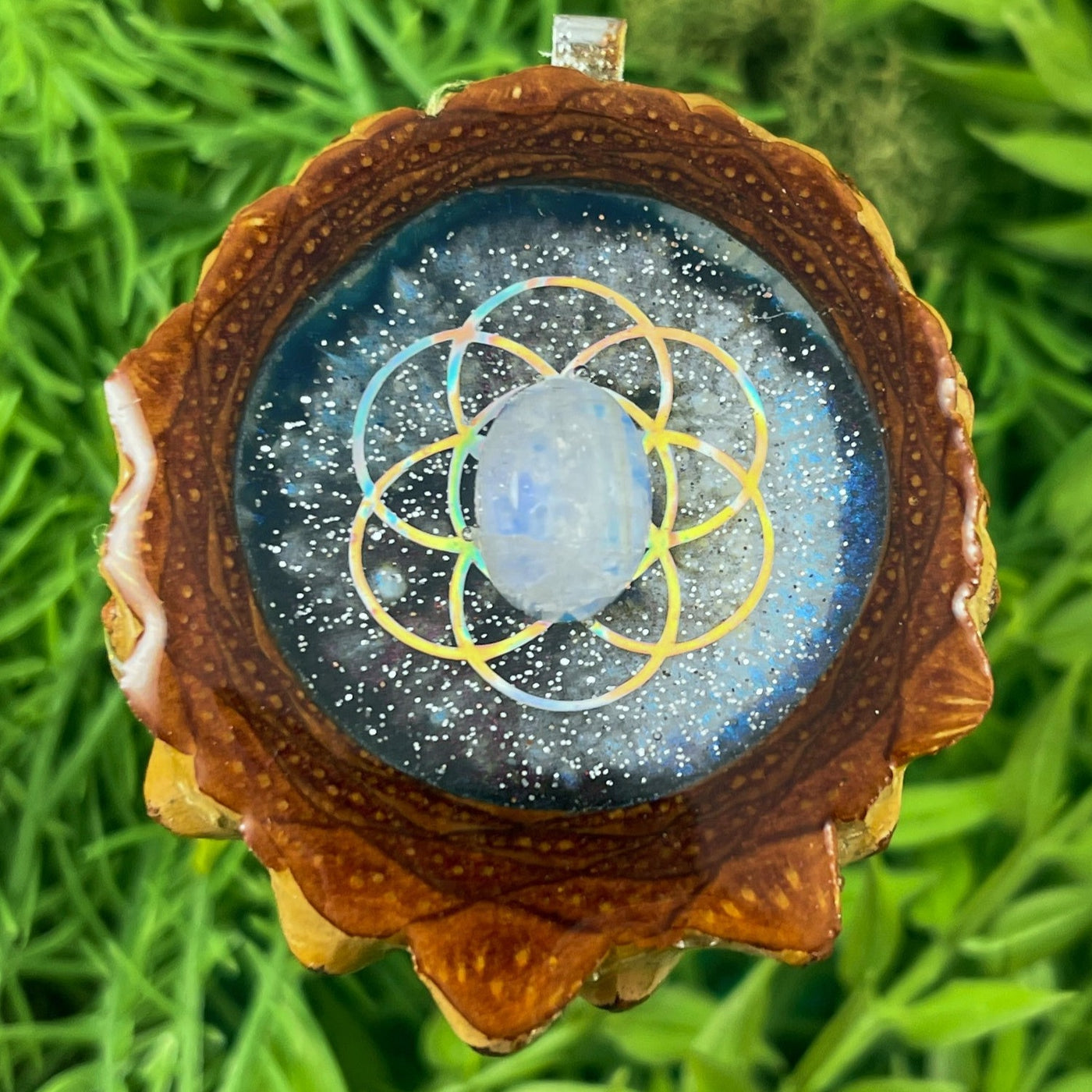 Supernova with Moonstone & Seed of Life