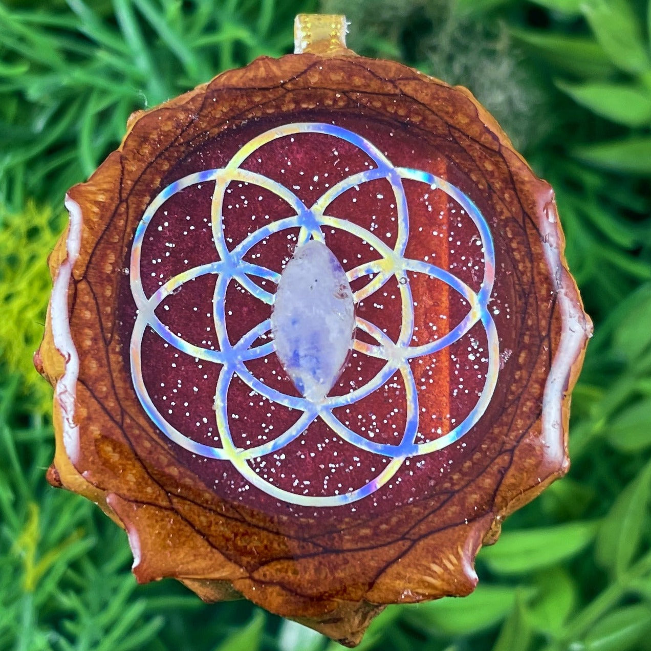 Supernova with Moonstone & Seed of Life