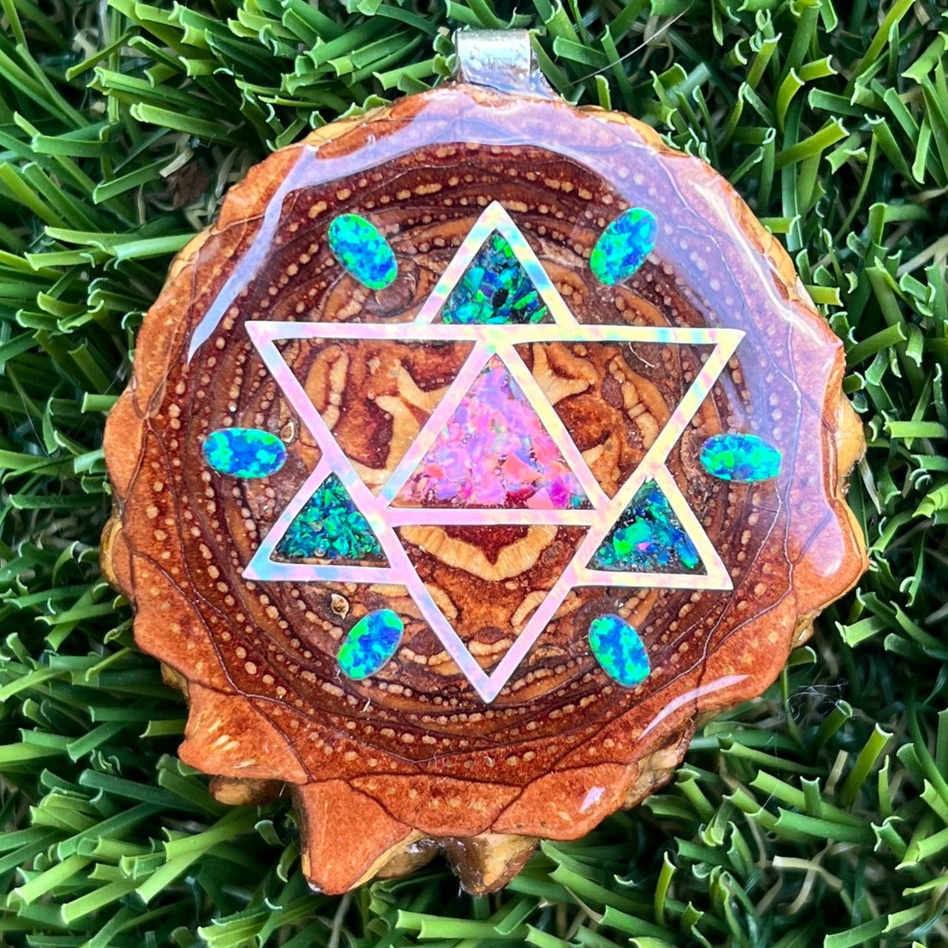 Opal & Crushed Opal with Merkaba