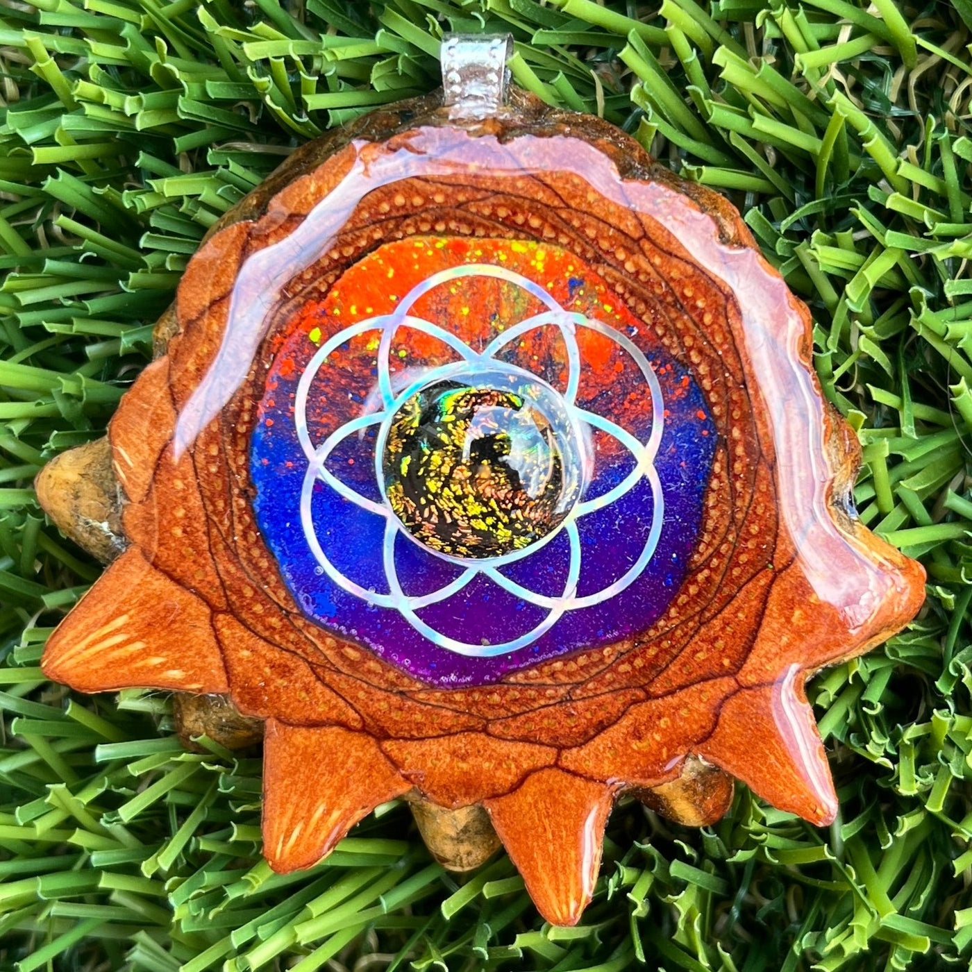 Supernova with Dichroic Glass & Seed of Life