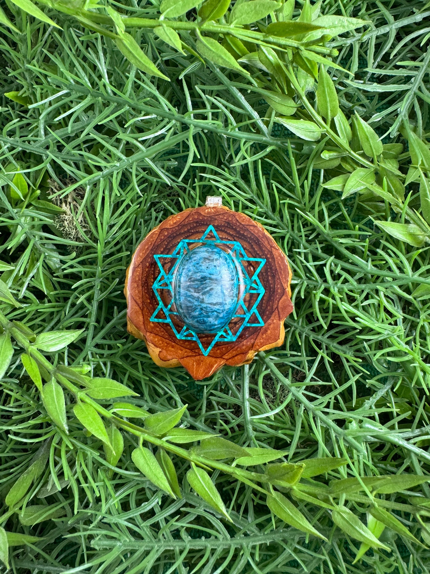 Amazonite with 64 Tetrahedon