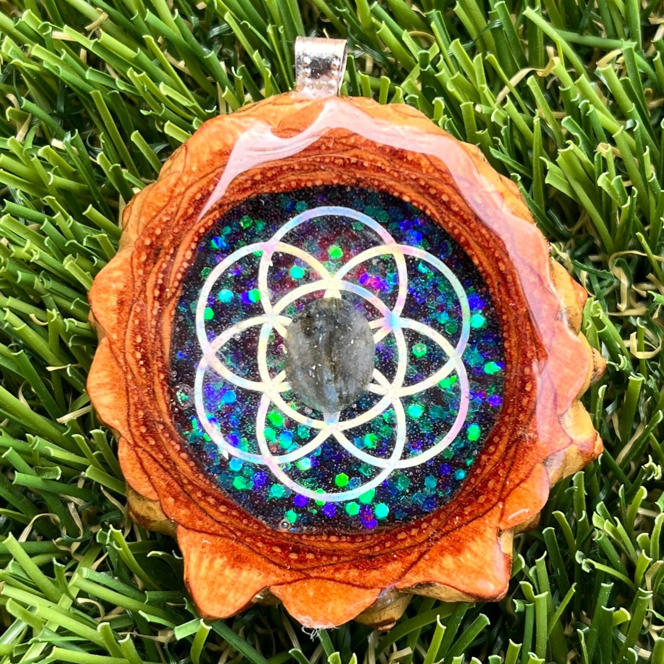 Supernova with Labradorite & Seed of Life