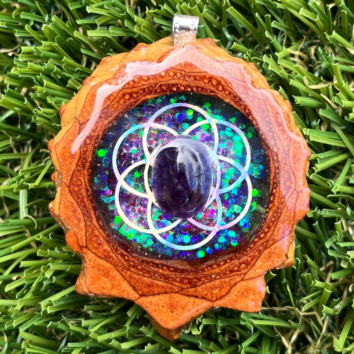 Supernova with Amethyst & Seed of Life