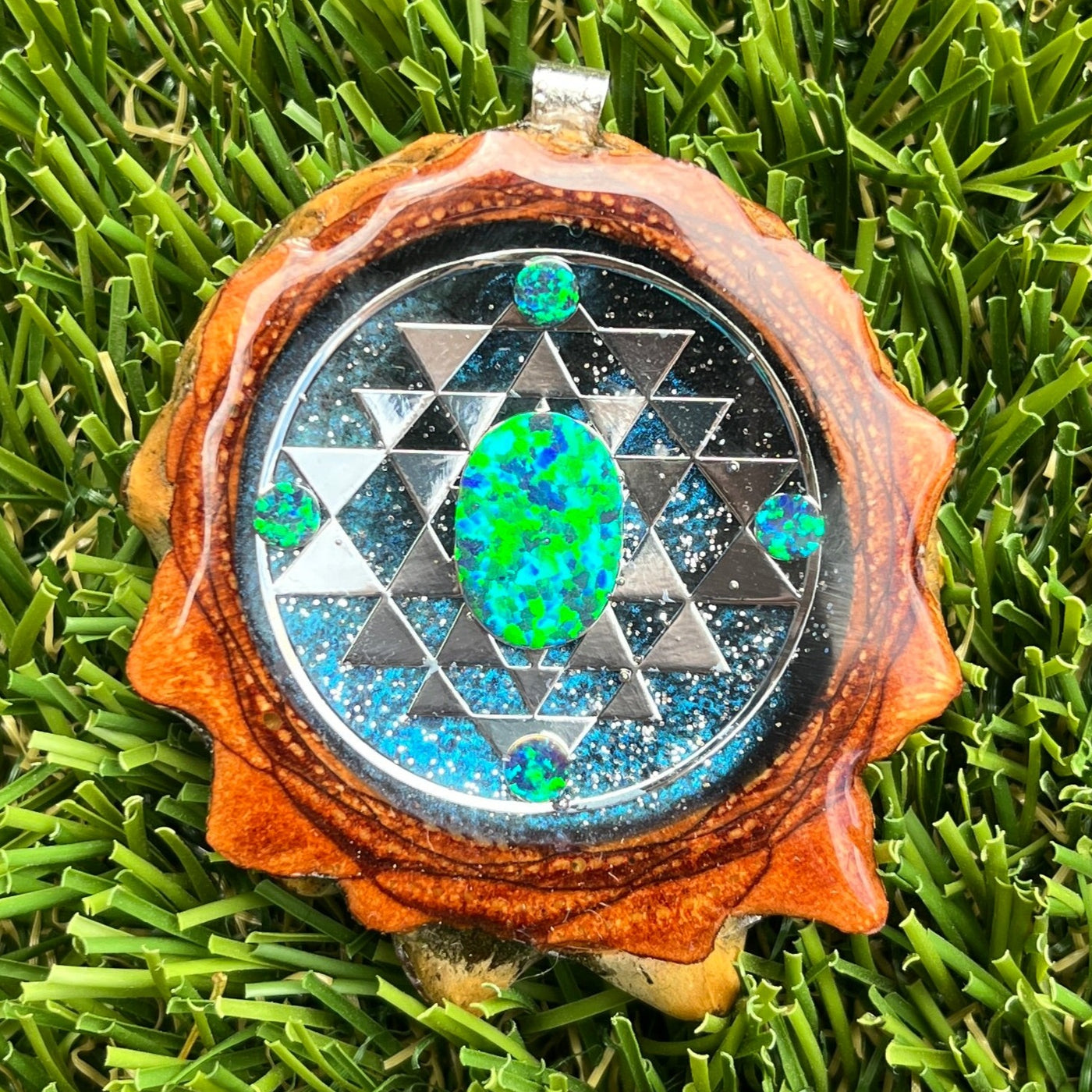 Galaxy with Opal & Sri Yantra