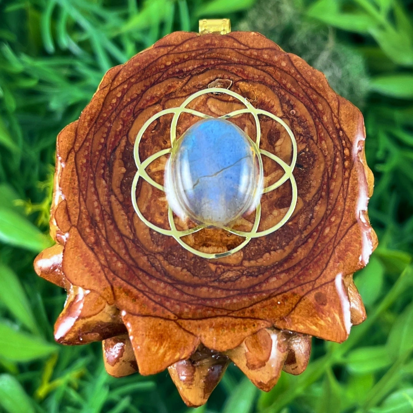 Labradorite with Seed of Life