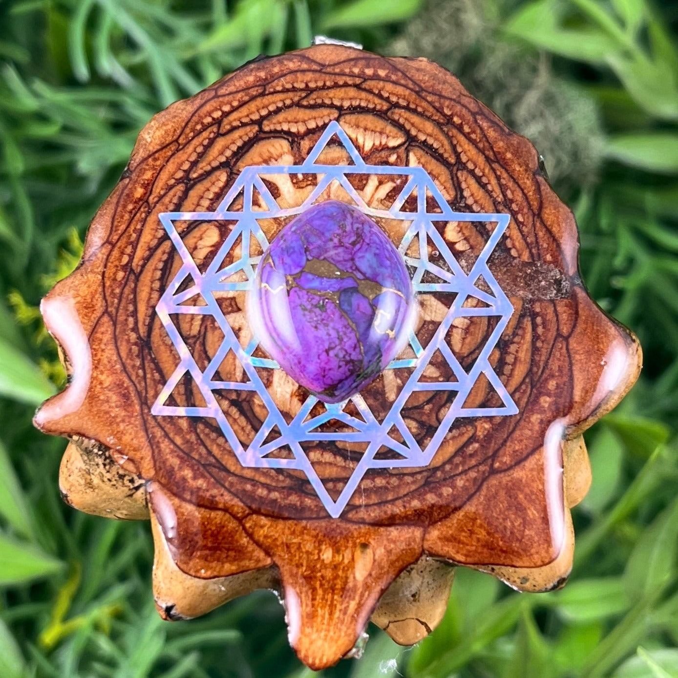 Purple Mohave Turquoise & 64 Star Tetrahedron