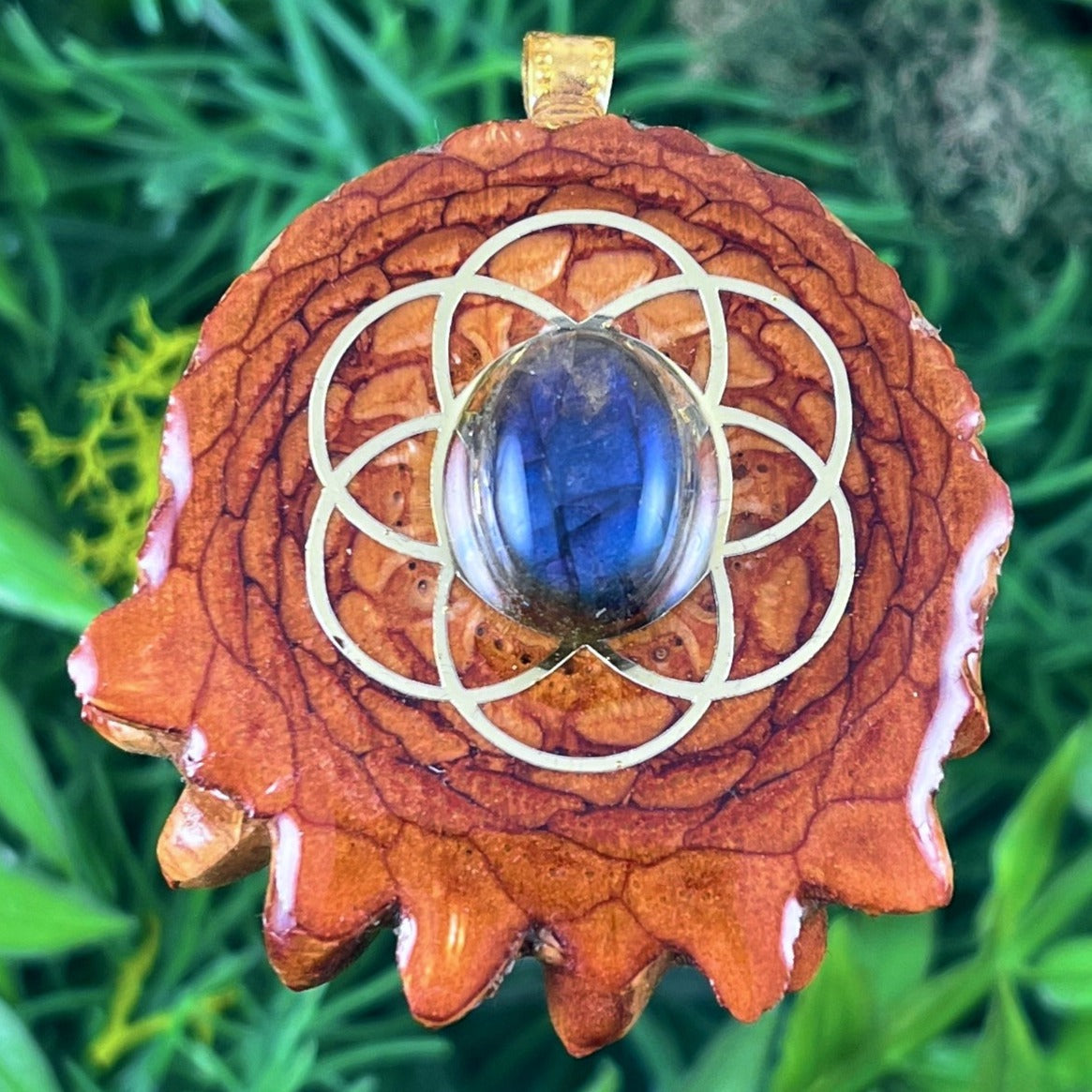 Labradorite with Seed of Life