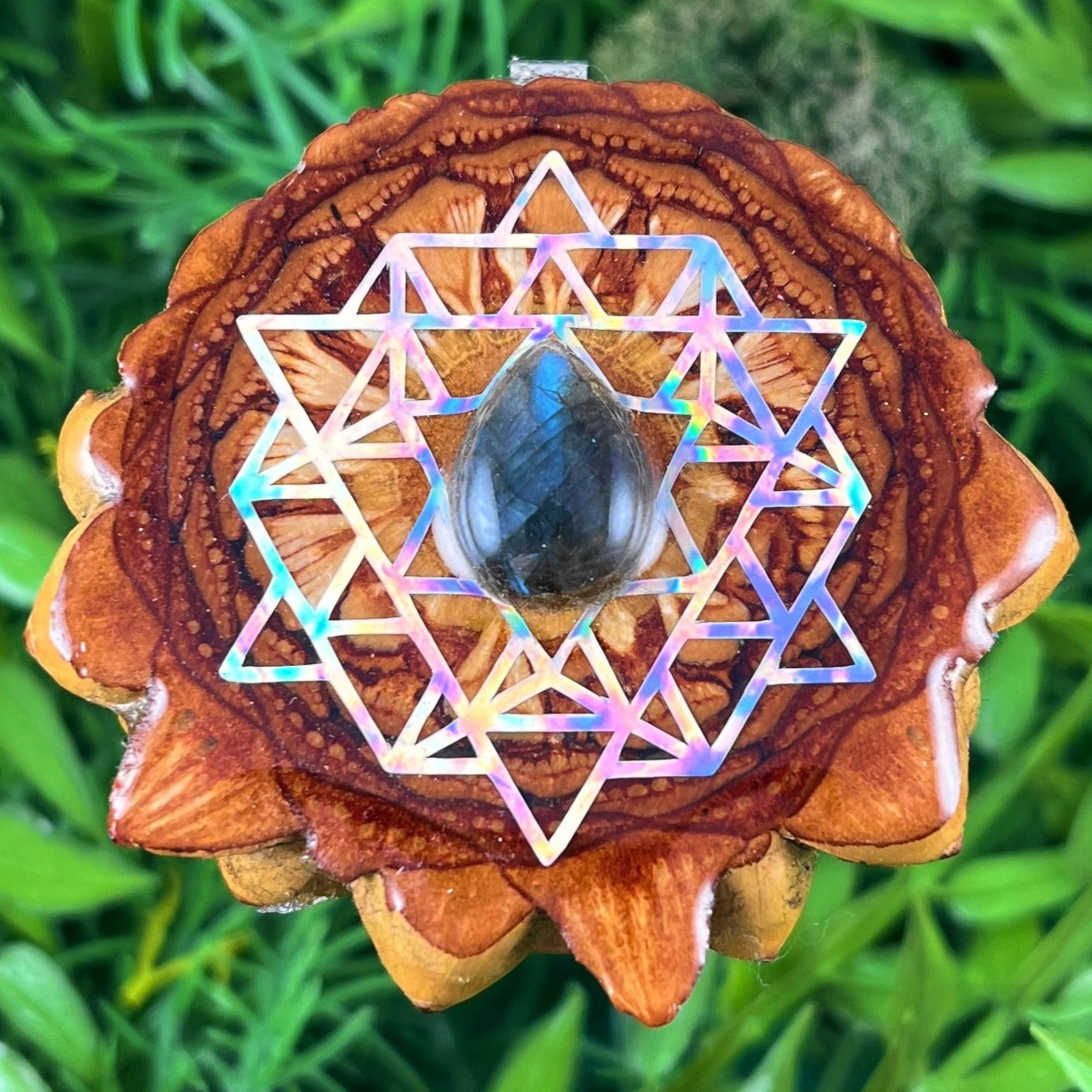 Labradorite & 64 Star Tetrahedron