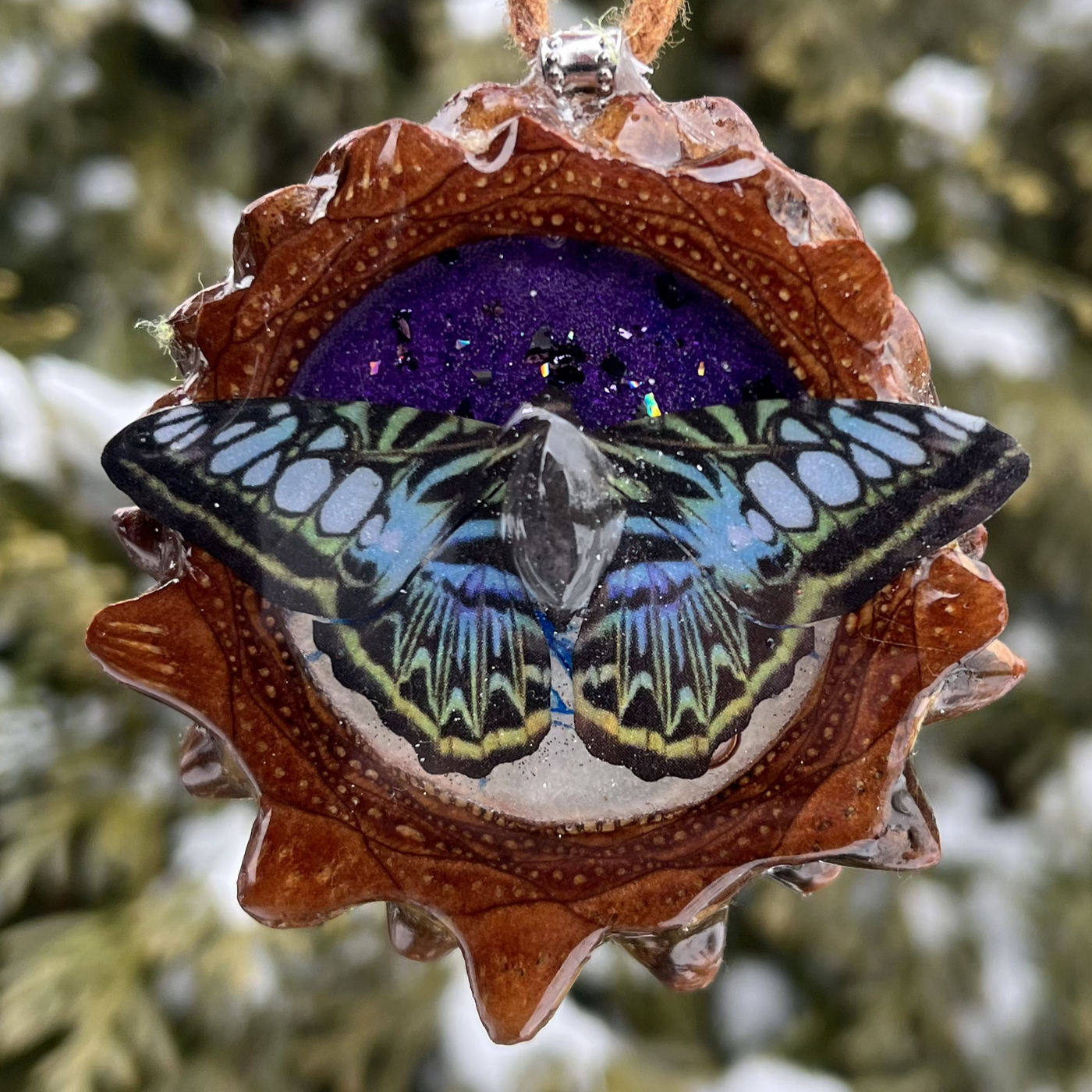 Supernova and Labradorite with Butterfly