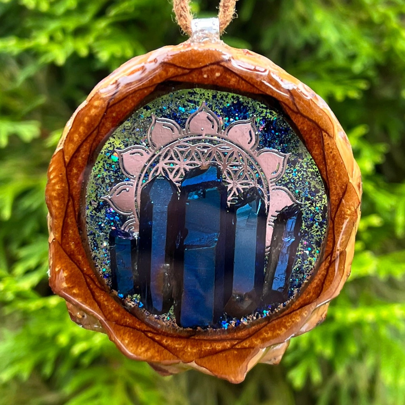 Galaxy & Quartz with Mandala