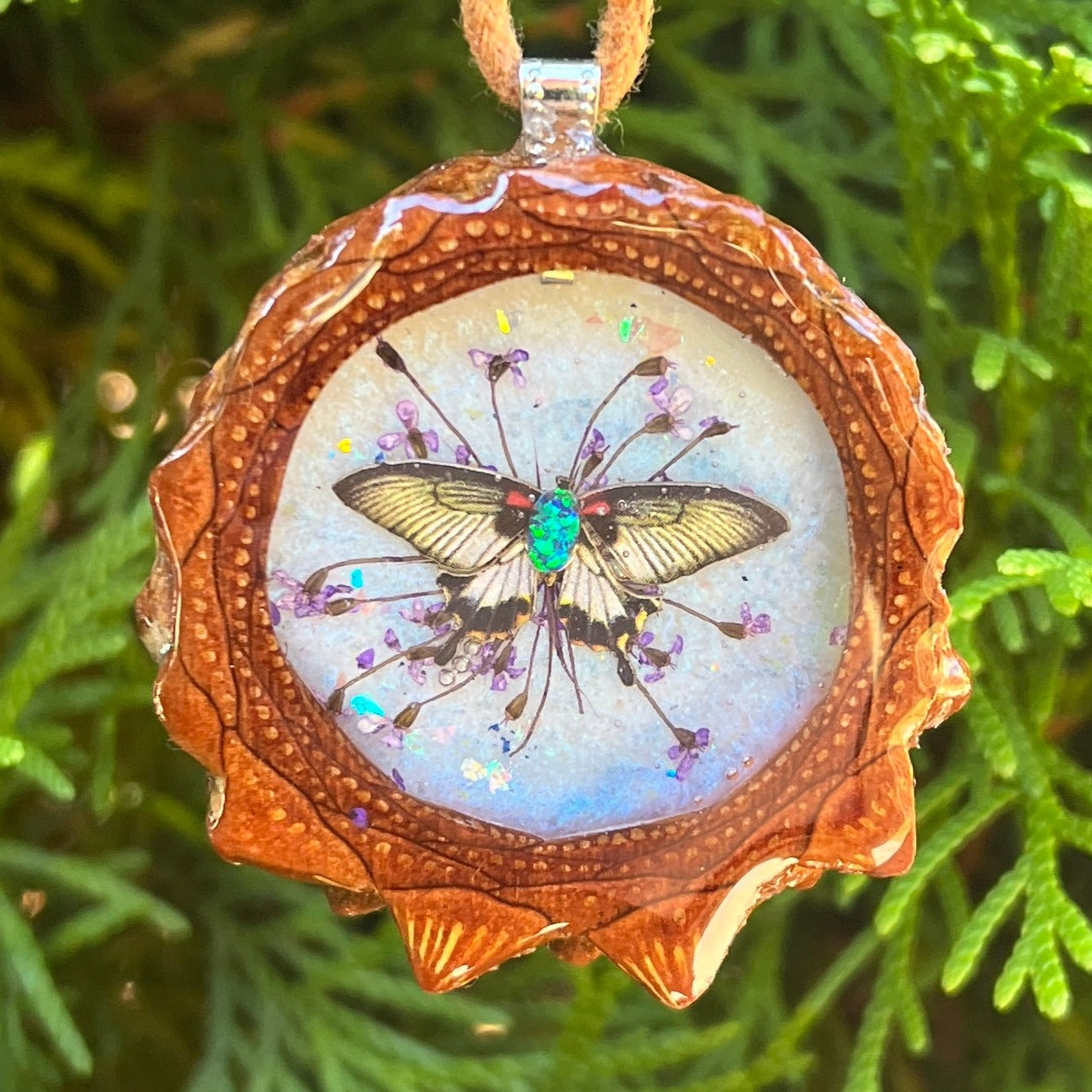 Opal with Butterfly