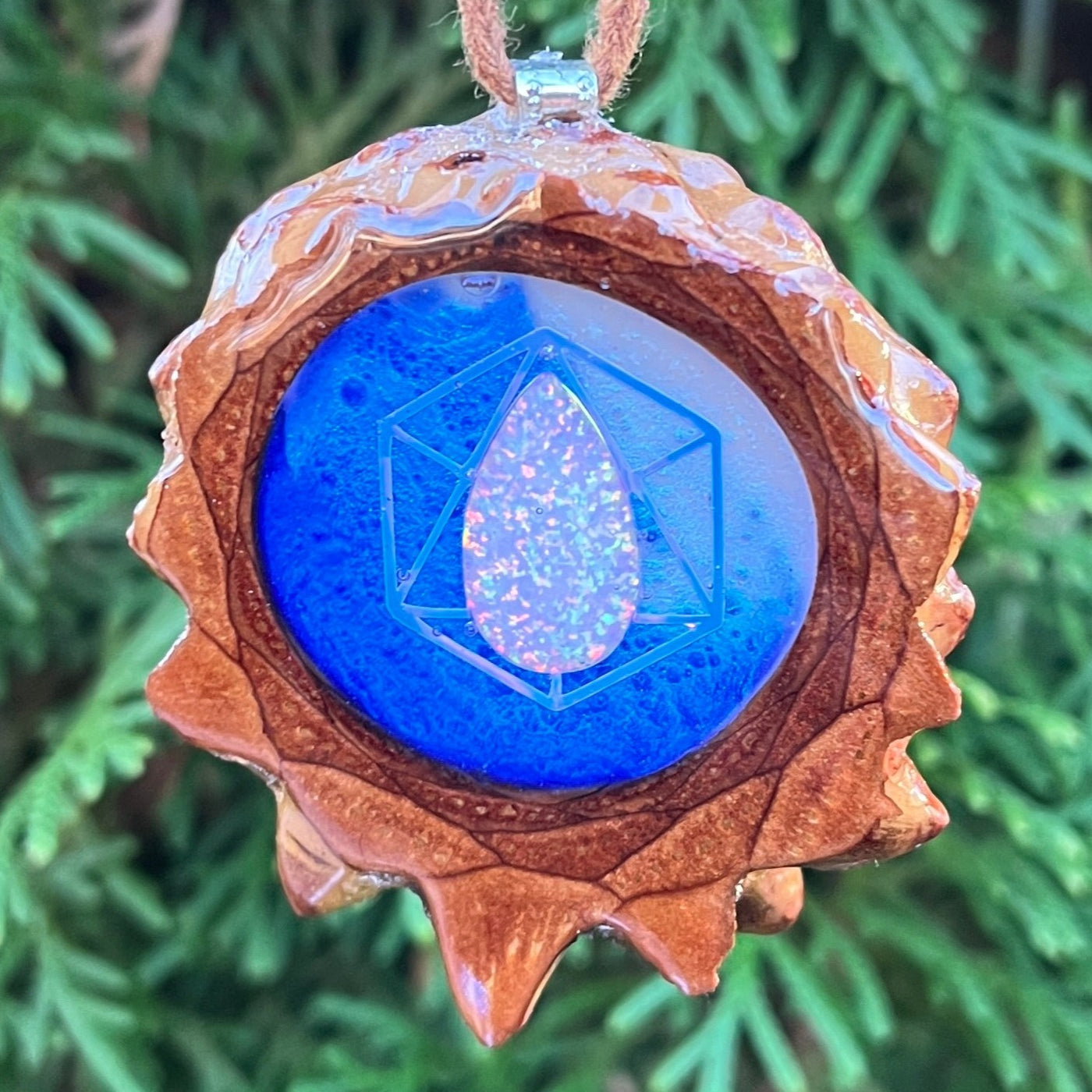 Galaxy & Opal with Icosahedron