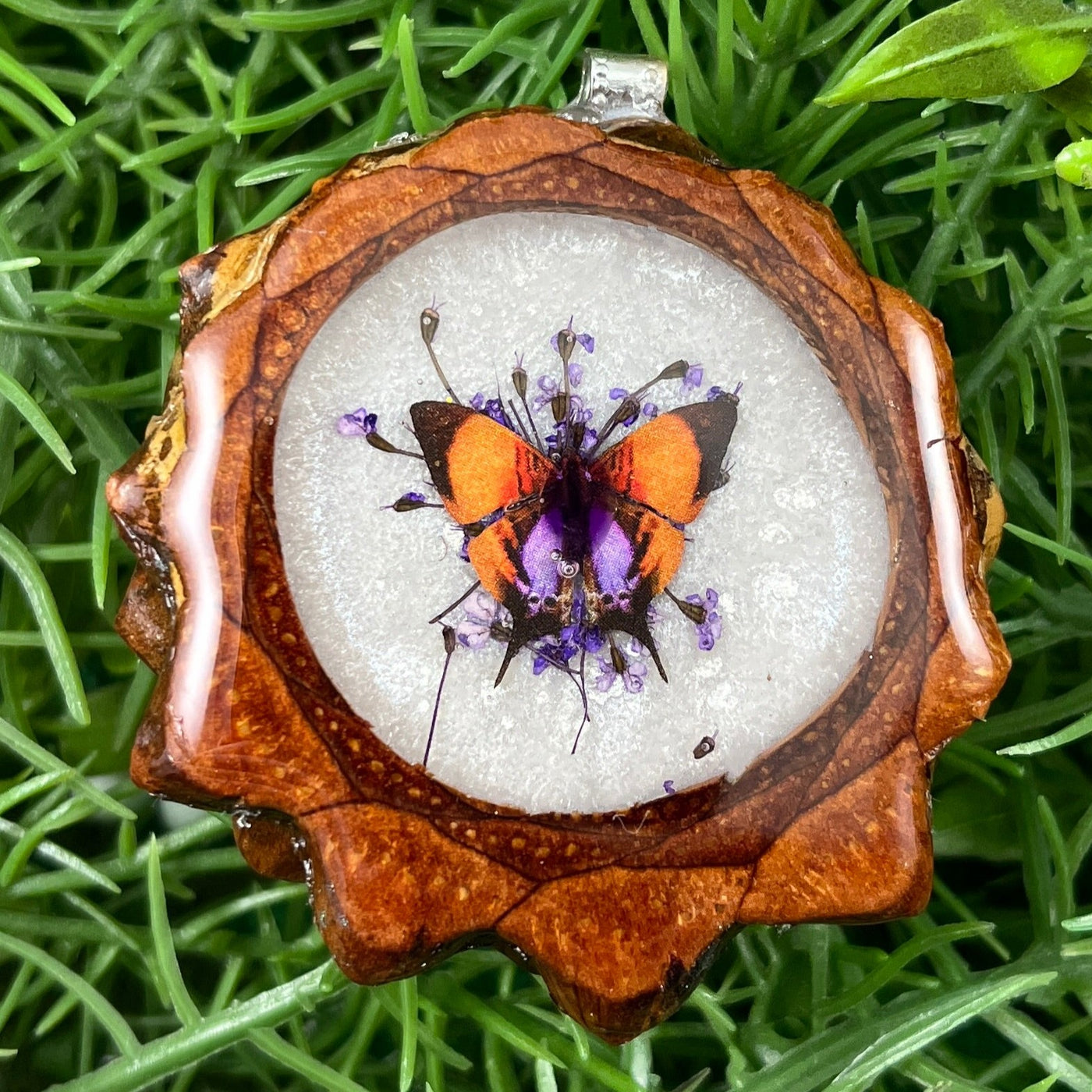 Clouds with Butterfly & Amethyst